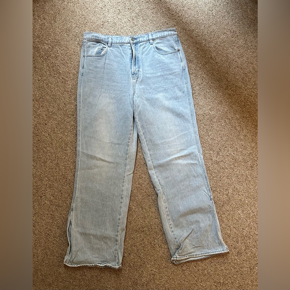 PacSun Blue Flare Wide Leg Jeans